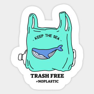 Trash free Sticker